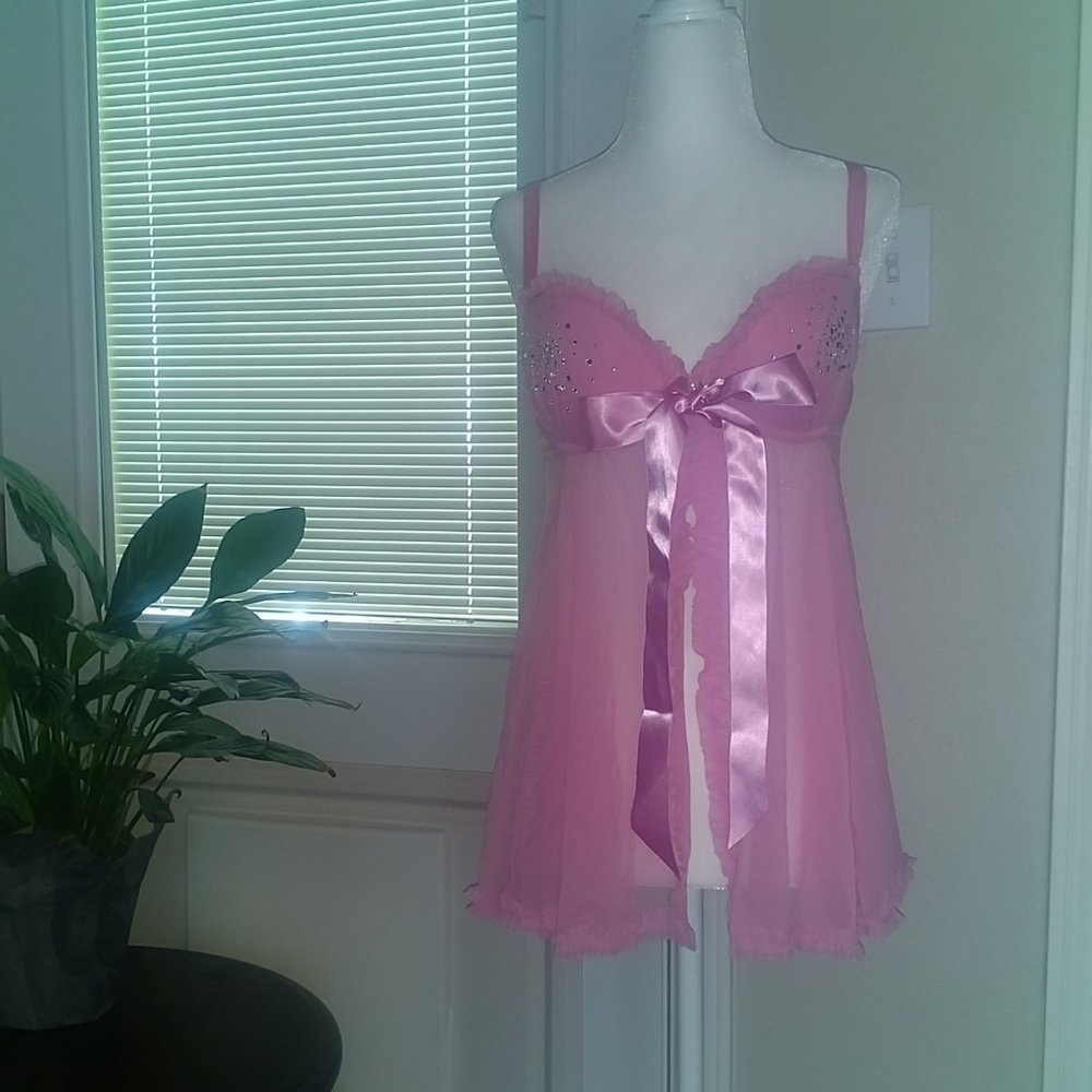 VS butterfly padded underwire pink intimate wear